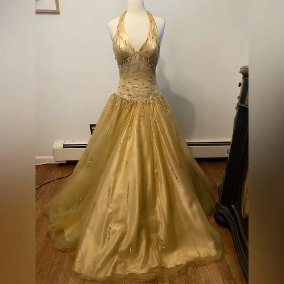 Mori Lee | Dresses | Mori Lee Beaded Drop Waist Prom Dress | Poshmark